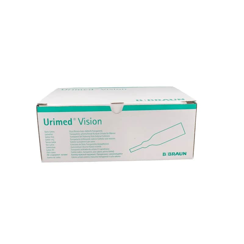 Colector de bolsa de recogida de orina autoadhesivo Urimed Vision Standar (29 mm, 30 unidades)