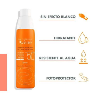 Avène Solar Spray SPF 50 200ml: Protector solar piel sensible