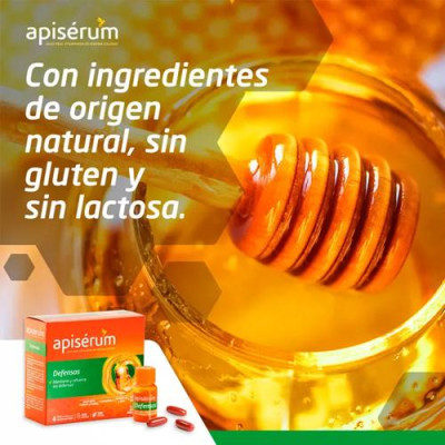 Apisérum Defensas 30 Cápsulas para el sistema inmune y energía
