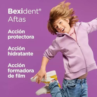 Bexident Aftas Colutorio 120ml alivia y cicatriza heridas bucales