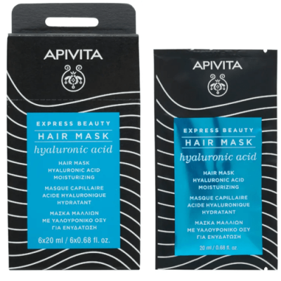 Apivita Mascarilla Capilar Hidratante 20ml para cabello seco