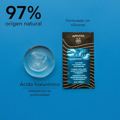 Apivita Mascarilla Capilar Hidratante 20ml para cabello seco