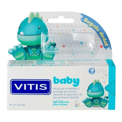 Vitis Baby Gel Encías 30ml + Dedal, Alivio Dentición Bebés