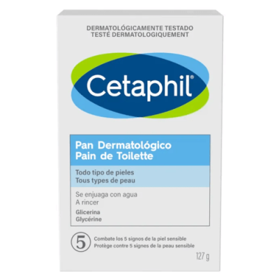 Cetaphil Pan Dermatológico 125g para piel sensible y seca