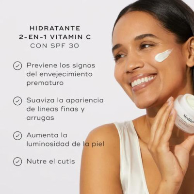 Crema hidratante con Vitamina C y SPF30+ antienvejecimiento