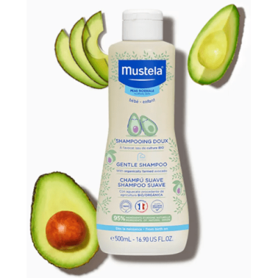 Mustela Champú Suave Aguacate Bio 200ml para Bebés y Niños