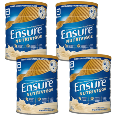 Ensure Nutrivigor Vainilla 4x850gr - Nutrición para adultos y mayores