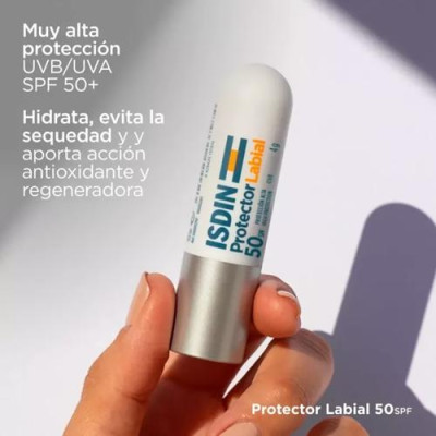 Isdin Protector Labial SPF 50: Protección solar y nutrición labial