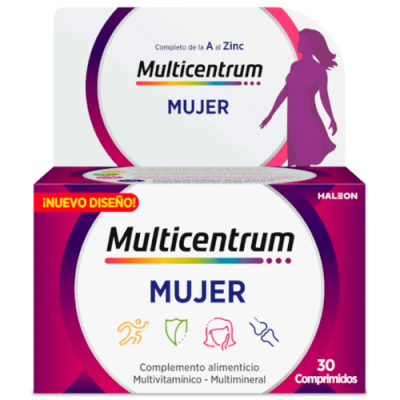 Multicentrum Mujer 30 Comprimidos – Vitaminas y Minerales Mujer