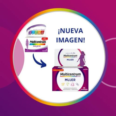 Multicentrum Mujer 90 comprimidos, vitaminas y minerales esenciales