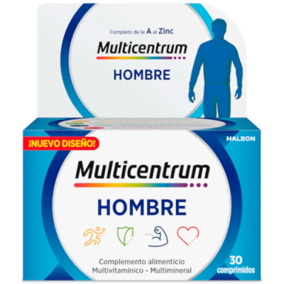 Multicentrum Hombre 30 Comprimidos, Energía y Vitalidad Masculina