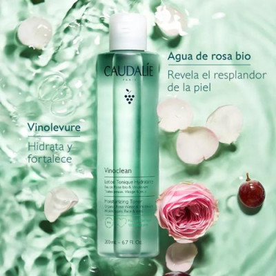 Caudalie Vinoclean Loción Tónica Hidratante 200ml para rostro
