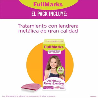 Fullmarks Loción Antipiojos 100ml con Lendrera | Rápida y Eficaz