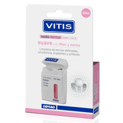 Seda Dental Vitis Suave con Cera, Flúor y Menta 55m