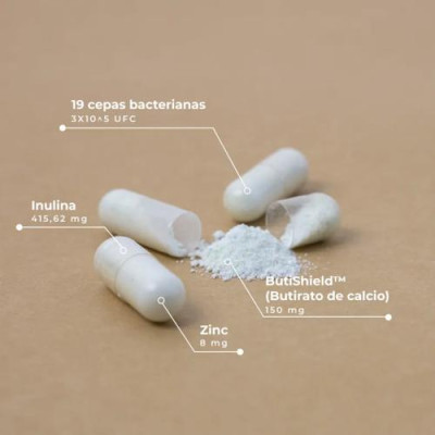Kobho Labs Prebiótico + Postbiótico para Salud Intestinal 60c