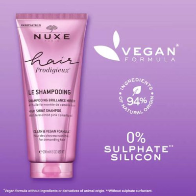 Nuxe Hair Prodigieux Champú Brillo Sublime 200ml sin sulfatos