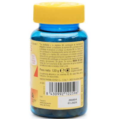 Caramelos masticables con B6, Zinc y fosfato para el cansancio