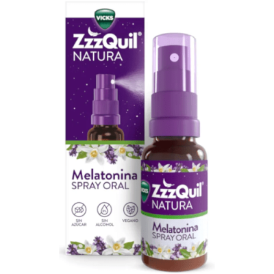 ZzzQuil Natura Spray Oral Melatonina 30ml para Dormir Mejor
