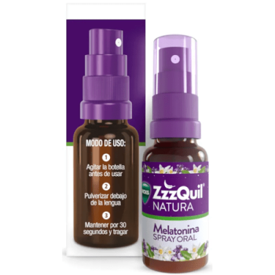 ZzzQuil Natura Spray Oral Melatonina 30ml para Dormir Mejor