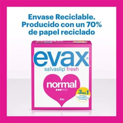 Evax Salvaslip Normal 50 uds con tacto algodón y ultra absorción