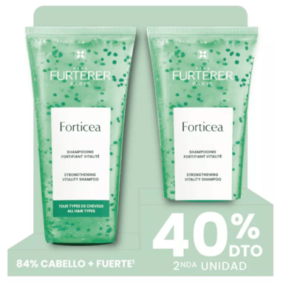 René Furterer Forticea Champú Fortificante 2x200ml, Energizante