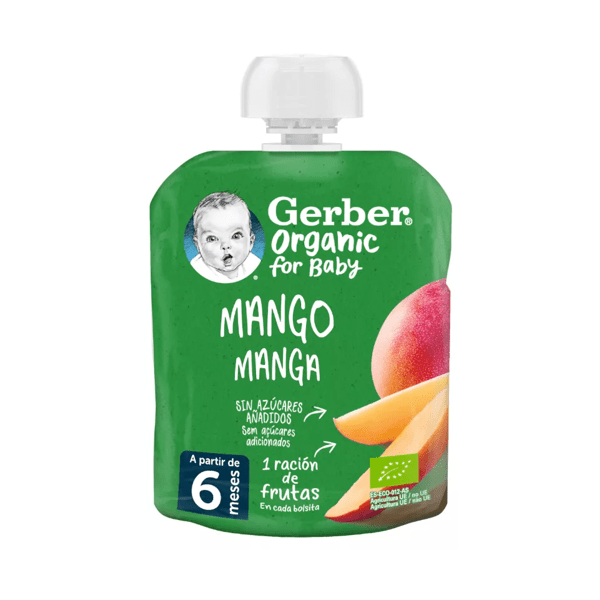 GERBER POUCH ORGANIC MANG 90GR