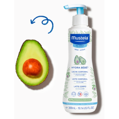 Mustela Hydra-Bebé Leche Corporal con Aguacate Bio 300ml