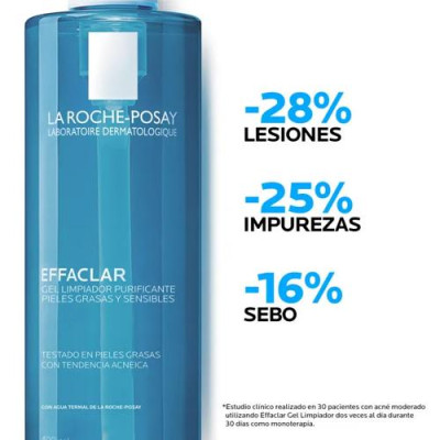 La Roche Posay Effaclar +M Limpiador Purificante 400ml Piel Grasa