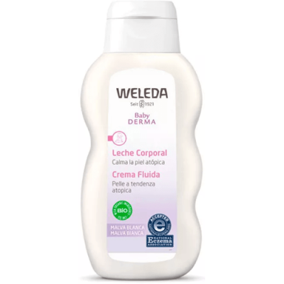 Weleda Leche Corporal Malva Blanca 200ml Piel Atópica Bebés