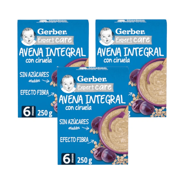 GERBER PAP AVENA/CIRUELA 250G