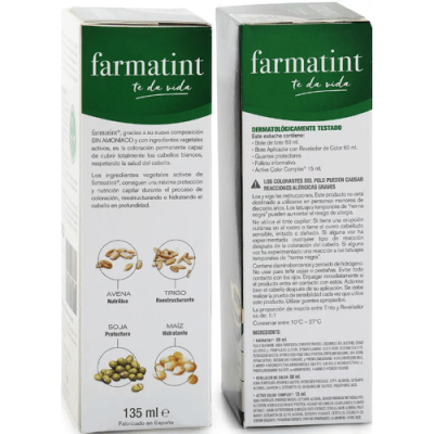 Farmatint 6N Rubio Oscuro 150ml Tinte Permanente Sin Amoniaco
