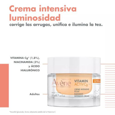 Avène Vitamin Activ Cg Crema 50ml con Vitamina Cg y Ácido Hialurónico