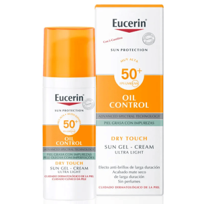 Eucerin Oil Control Gel-Crema Solar FPS 50+ para piel grasa 50ml