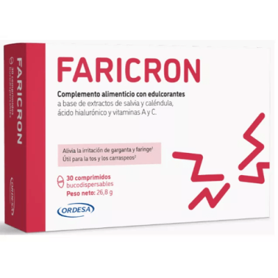 Faricron 30 comprimidos para aliviar faringitis crónica - Complemento
