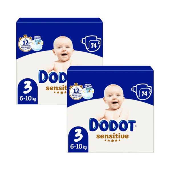 PAÑAL INFANTIL DODOT SENSITIVE RECIEN NACIDO TALLA 0 3 KG 24 UNIDADES