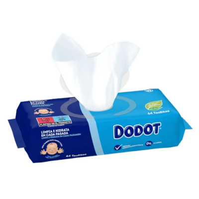 Dodot Toallitas Recambio 2x64 uds para piel sensible bebé