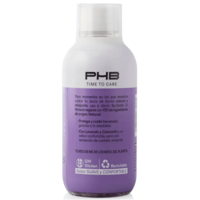 Colutorio PHB Time To Care So-Calm con camomila y lavanda 500ml