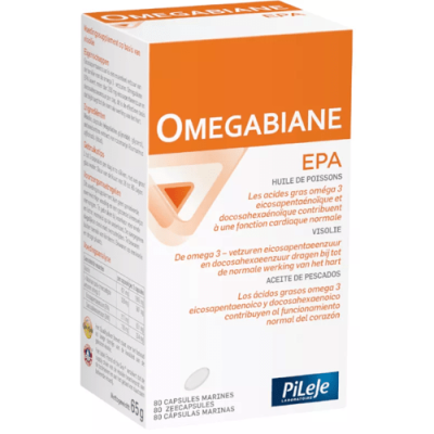 Pileje Omegabiane EPA 80 Cápsulas - Omega 3 para el corazón
