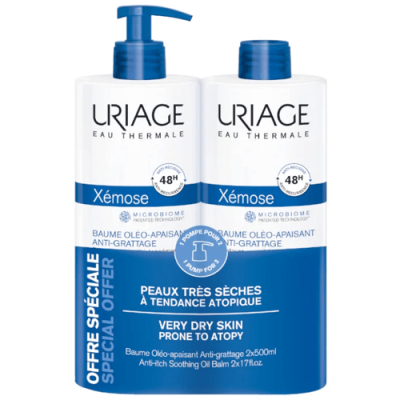 Uriage Xémose Bálsamo 2x500ml: Hidratación Intensa para Piel Seca