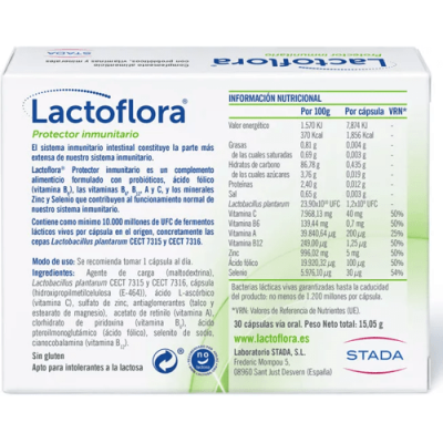 Lactoflora Protector Inmunitario probióticos y vitaminas 30 cáps