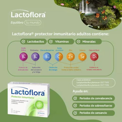 Lactoflora Protector Inmunitario probióticos y vitaminas 30 cáps