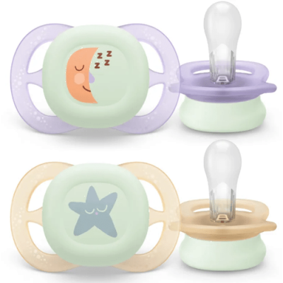 Philips Avent Chupete Nocturno Ultra Start 0-2m Niña 2 uds