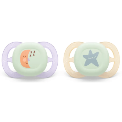 Philips Avent Chupete Nocturno Ultra Start 0-2m Niña 2 uds