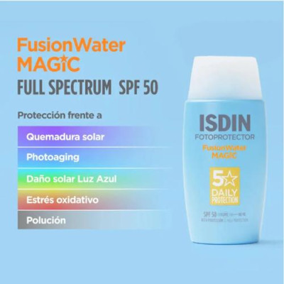 Isdin Fusion Water Magic SPF50 50ml Protección Solar Ligera