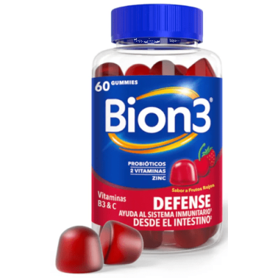Bion3 Defense Gummies 60 uds: Probióticos, Zinc y Vitaminas