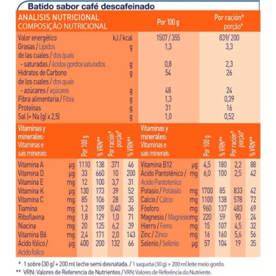 Meritene Fuerza y Vitalidad Café Descafeinado 15 Sobres