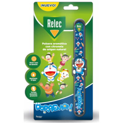 Relec Pulsera Citronela Niños Doraemon 1ud Antimosquitos 3+ Años