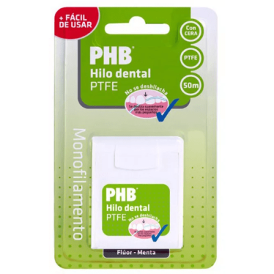 PHB Hilo Dental PTFE Flúor-Menta para una limpieza completa
