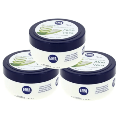 Enfa Crema Hidratante Aloe Vera 3x200ml - Hidratación diaria eficaz