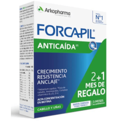 Forcapil Anticaída Cabello 2+1 90 cápsulas | Fortalece tu pelo